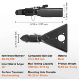A-Frame Trailer Coupler, Fits 2-Inch Hitch Ball Size, 7000 lbs Towing Capacity, Pickup Trucks, SUVs, Campers