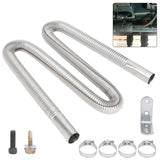 Darrahopens Auto Accessories > Auto Accessories Others > Automotive Parts Air Diesel Parking Exhaust Pipe Hose with 24Mm Silencer Muffler Filter