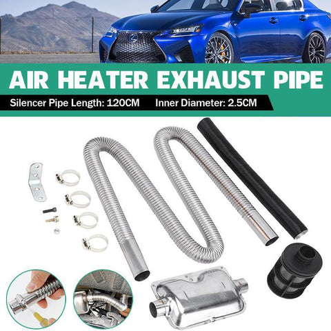 Darrahopens Auto Accessories > Auto Accessories Others > Automotive Parts Air Diesel Parking Exhaust Pipe Hose with 24Mm Silencer Muffler Filter