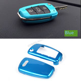 Darrahopens Auto Accessories > Auto Accessories Others > Automotive Parts Audi ABS Carbon Fiber Car Key Cover Case Compatible with A6L A1 Q3 Q7 TT R8 A3 S3