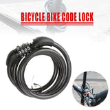Darrahopens Auto Accessories > Auto Accessories Others > Automotive Parts Bicycle Bike Code Lock Locker 4 Digits Password Code Steel Cable Secure Tough