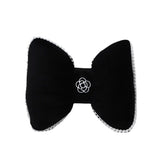 Darrahopens Auto Accessories > Auto Accessories Others > Automotive Parts Black Bowknot Neck Pillow Plush Bow Tie Soft Plush Car Headrest Waist Support - Waist