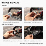 Darrahopens Auto Accessories > Auto Accessories Others > Automotive Parts Blind Spot Mirrors - Round, frameless, 360° rotating mirror - Adjustable, high-resolution convex glass mirror - Maximizes rear visibility - Universal design - Suitable for cars, SUVs and trucks - Improves driving safety