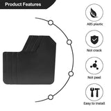 Darrahopens Auto Accessories > Auto Accessories Others > Automotive Parts {CA}4pcs Universal Mud Flaps for Car Pickup Van Truck Mudguards with Screw