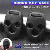 Darrahopens Auto Accessories > Auto Accessories Others > Automotive Parts Car 3-Button Key Remote Case Shell Fob For Honda Civic Accord CRV Integra Legend