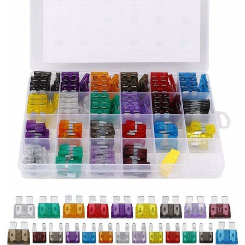 Darrahopens Auto Accessories > Auto Accessories Others > Automotive Parts Car Fuse Assorted Kit 242pcs 2A 3A 5A 7.5A 10A 15A 20A 25A 30A 35A 40A Auto Mini Fuses with Clip Storage Box by DEBUNS
