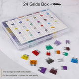 Darrahopens Auto Accessories > Auto Accessories Others > Automotive Parts Car Fuse Assorted Kit 242pcs 2A 3A 5A 7.5A 10A 15A 20A 25A 30A 35A 40A Auto Mini Fuses with Clip Storage Box by DEBUNS