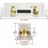 Darrahopens Auto Accessories > Auto Accessories Others > Automotive Parts Car Fuse Holder - Audio, Video, Stereo Anl - Gauge 0 2 4 - Input And Output With 250A Anl Fuse