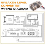 Darrahopens Auto Accessories > Auto Accessories Others > Automotive Parts Car High to Low Frequency Converter Auto Stereo Line Speaker Level Adapter TD22