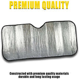 Darrahopens Auto Accessories > Auto Accessories Others > Automotive Parts Car Windscreen Sun Shade Heat Reflective Windshield Front Rear Window Uv Block - 130*60