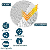 Darrahopens Auto Accessories > Auto Accessories Others > Automotive Parts Car Windscreen Sun Shade Heat Reflective Windshield Front Rear Window Uv Block - 130*60