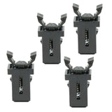 Darrahopens Auto Accessories > Auto Accessories Others > Automotive Parts Compatible with Most Truck Fk Models Replacement Car Sunglasses Holder 4pcs Set Upper Console Latch