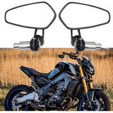 Darrahopens Auto Accessories > Auto Accessories Others > Automotive Parts Compatible with Yamaha XJ6 MT01 MT03 MT07 MT09 Motorcycle Handlebar Black Rearview Mirrors 2Pcs
