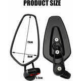Darrahopens Auto Accessories > Auto Accessories Others > Automotive Parts Compatible with Yamaha XJ6 MT01 MT03 MT07 MT09 Motorcycle Handlebar Black Rearview Mirrors 2Pcs