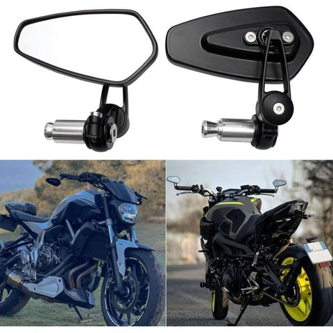 Darrahopens Auto Accessories > Auto Accessories Others > Automotive Parts Compatible with Yamaha XJ6 MT01 MT03 MT07 MT09 Motorcycle Handlebar Black Rearview Mirrors 2Pcs