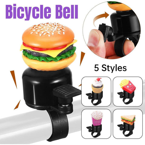 Darrahopens Auto Accessories > Auto Accessories Others > Automotive Parts Cute Food Style Bicycle Bell Loud and Fun Handlebar Accessory - Sandwiches