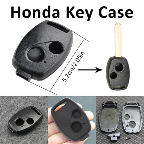 Darrahopens Auto Accessories > Auto Accessories Others > Automotive Parts Honda 2 Button Key Shell Replacement Case for Accord Civic CRV Jazz Odyssey