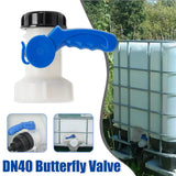 Darrahopens Auto Accessories > Auto Accessories Others > Automotive Parts IBC Tank Valve Fittings DN40 Ball Valve Butterfly Valve Barrel Adapter 1000L