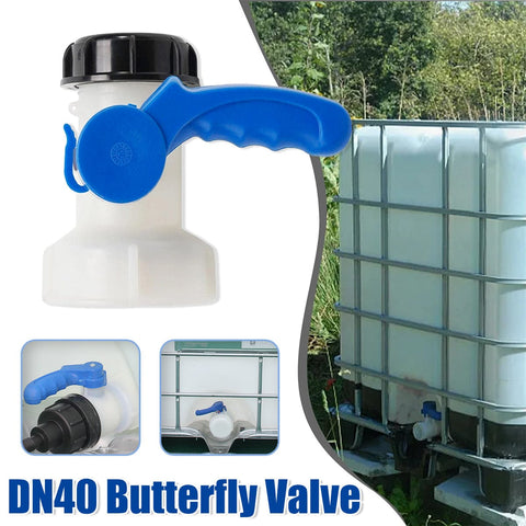 Darrahopens Auto Accessories > Auto Accessories Others > Automotive Parts IBC Tank Valve Fittings DN40 Ball Valve Butterfly Valve Barrel Adapter 1000L