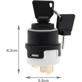 Darrahopens Auto Accessories > Auto Accessories Others > Automotive Parts JCB Ignition Switch 9-Pin with 2 Keys Compatible with 701/80184 50988 85804674