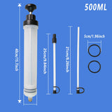 Darrahopens Auto Accessories > Auto Accessories Others > Automotive Parts Manual Needle and Barrel Suction Oil Change Tool Pump for Brake Oil Filler - 500cc