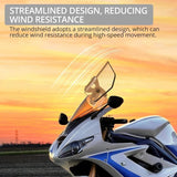 Darrahopens Auto Accessories > Auto Accessories Others > Automotive Parts Motorcycle Windshield Spoiler Extension Adjustable Clip-On Clear Wind Deflector
