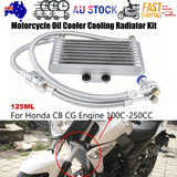 Darrahopens Auto Accessories > Auto Accessories Others > Automotive Parts New 125ml Motorcycle Oil Cooler Cooling Radiator Kit For Honda CB CG 100CC-250CC