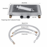 Darrahopens Auto Accessories > Auto Accessories Others > Automotive Parts New 125ml Motorcycle Oil Cooler Cooling Radiator Kit For Honda CB CG 100CC-250CC