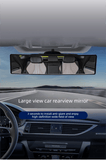 Darrahopens Auto Accessories > Auto Accessories Others > Automotive Parts Panoramic Rear View Mirror Car Wide Angle Convex Curve Mirror Anti-Glare Universal Clip-On Interior Rearview Mirror 28.5cm Large Field of Vision