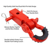 Darrahopens Auto Accessories > Auto Accessories Others > Automotive Parts Red Trailer Arm Off Road Rescue Tow Hook Heavy Duty Steel for SUV Road Vehicle