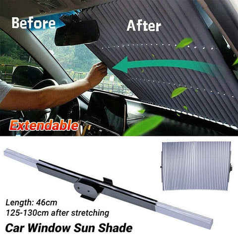Darrahopens Auto Accessories > Auto Accessories Others > Automotive Parts Retractable Folding Sunshade Car Curtain Blackout Window Shade Vehicle Sun Block
