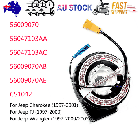 Darrahopens Auto Accessories > Auto Accessories Others > Automotive Parts Steering Wheels Clock Spring For Jeep Wrangler Cherokee 56009070 56047103AC