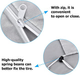 Darrahopens Auto Accessories > Auto Accessories Others > Automotive Parts Tire Storage Cover Silver Universal for 4 Tires Car Spare Tire Protection Bag Case