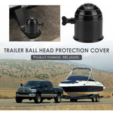 Darrahopens Auto Accessories > Auto Accessories Others > Automotive Parts Trailer Hitch Ball Cover, 50Mm Universal Hitch Ball Cap Tow Ball Cover Trailer Hitch Ball Protective Cover, Black