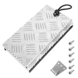 Darrahopens Auto Accessories > Auto Accessories Others > Automotive Parts Truma Cowl Cover Silver Universal Aluminum Checker Plate External Flue Vent Spraying Console Replacement Part Fits Truma Water Heater 27x15x4cm