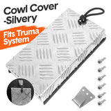 Darrahopens Auto Accessories > Auto Accessories Others > Automotive Parts Truma Cowl Cover Silver Universal Aluminum Checker Plate External Flue Vent Spraying Console Replacement Part Fits Truma Water Heater 27x15x4cm