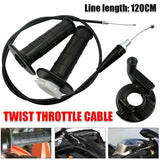 Darrahopens Auto Accessories > Auto Accessories Others > Automotive Parts Twist Throttle Housing Hand Grip+120CM Cable 110cc 250cc PIT PRO Quad Dirt Bike