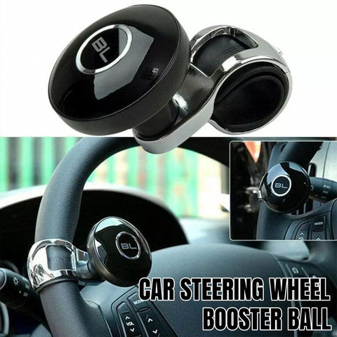 Darrahopens Auto Accessories > Auto Accessories Others > Automotive Parts Universal Black Metal Steering Wheel Car Accessories Helper Grip Spinner Knob