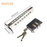 Darrahopens Auto Accessories > Auto Accessories Others > Automotive Parts Universal Car Anti-Theft Clutch Throttle Brake Lock 8/9 Holes Security Lock - 8 holes