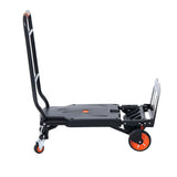Darrahopens Auto Accessories > Auto Accessories Others > Automotive Parts VEVOR Aluminum Hand Truck, 2 in 1, 136 kg Max Load Capacity, Heavy Duty Industrial Convertible Folding Hand Truck and Dolly, Utility Cart Converts from Hand Truck to Platform Cart with Rubber Wheels