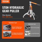 Darrahopens Auto Accessories > Auto Accessories Others > Automotive Parts VEVOR Hydraulic Gear Puller 5 Ton Wheel Pulley Bearing 2 or 3-Jaw with Case