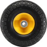 Darrahopens Auto Accessories > Auto Accessories Others > Automotive Parts VEVOR Solid PU Run-Flat Tire Wheel, 254 mm, 2-Pack, 181.4 kg Dynamic Load, 204.1 kg Static Load, Flat Free Tubeless Tires and Wheels for Hand Truck, Utility Cart, Dolly, Garden Trailer, Various Carts