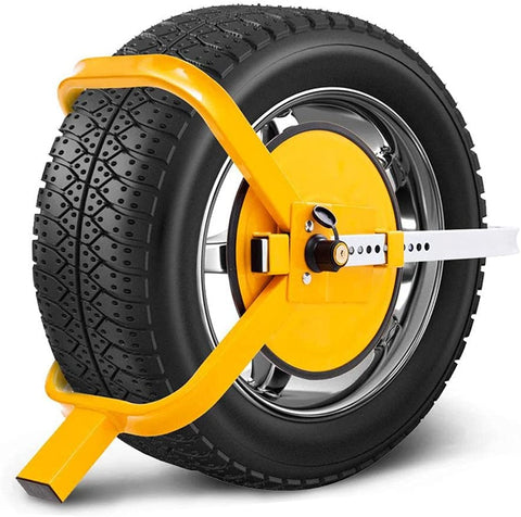 Darrahopens Auto Accessories > Auto Accessories Others > Automotive Parts Wheel Clamp Defender Tyre Lock Adjustable for 13'' 14'' 15'' Truck SUV Trailer Caravan 195mm-230mm Heavy Duty with 2 Keys Anti Theft 1 Year Warranty