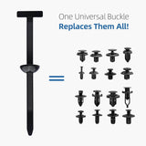 Darrahopens Auto Accessories > Auto Accessories Others > Automotive Repair & Speciality Tools 100 Pcs Nylon Universal Cable Buckle for Car - Self-Locking & Easy Installation Zipper Clamp Pin & Button Design - UV Resistant Zipper Tie Tie for Quick and Easy Car Everyday Repair
