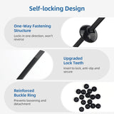 Darrahopens Auto Accessories > Auto Accessories Others > Automotive Repair & Speciality Tools 100 Pcs Nylon Universal Cable Buckle for Car - Self-Locking & Easy Installation Zipper Clamp Pin & Button Design - UV Resistant Zipper Tie Tie for Quick and Easy Car Everyday Repair