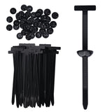 Darrahopens Auto Accessories > Auto Accessories Others > Automotive Repair & Speciality Tools 100 Pcs Nylon Universal Cable Buckle for Car - Self-Locking & Easy Installation Zipper Clamp Pin & Button Design - UV Resistant Zipper Tie Tie for Quick and Easy Car Everyday Repair