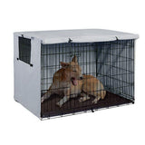 Darrahopens Auto Accessories > Auto Accessories Others > Automotive Repair & Speciality Tools 109x76x74cm Dogs Wire Crate Cover Waterproof Dustproof Pet Cage Cover for Indoor Outdoor ProtectionGray In Australia - Darrahopens