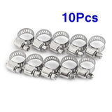 Darrahopens Auto Accessories > Auto Accessories Others > Automotive Repair & Speciality Tools 10pcs Hose Clamp Cars Motorcycle Fuel Line Jubilee Petrol Pupe Clips Garden DIY Tools