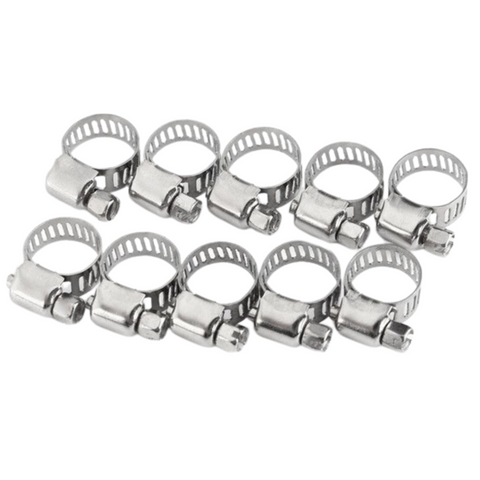 Darrahopens Auto Accessories > Auto Accessories Others > Automotive Repair & Speciality Tools 10pcs Hose Clamp Cars Motorcycle Fuel Line Jubilee Petrol Pupe Clips Garden DIY Tools