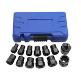 Darrahopens Auto Accessories > Auto Accessories Others > Automotive Repair & Speciality Tools 13 Piece Impact Bolt Nut Remover Set Extractor Socket Tool for Stripped Nuts Bolt